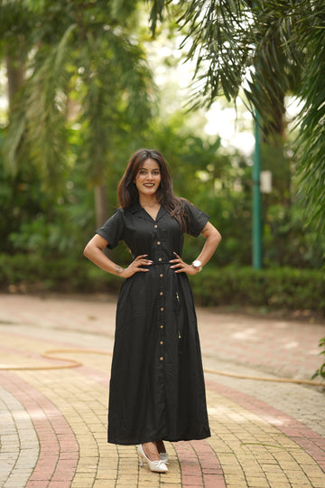 Black New Designer Dress For Women