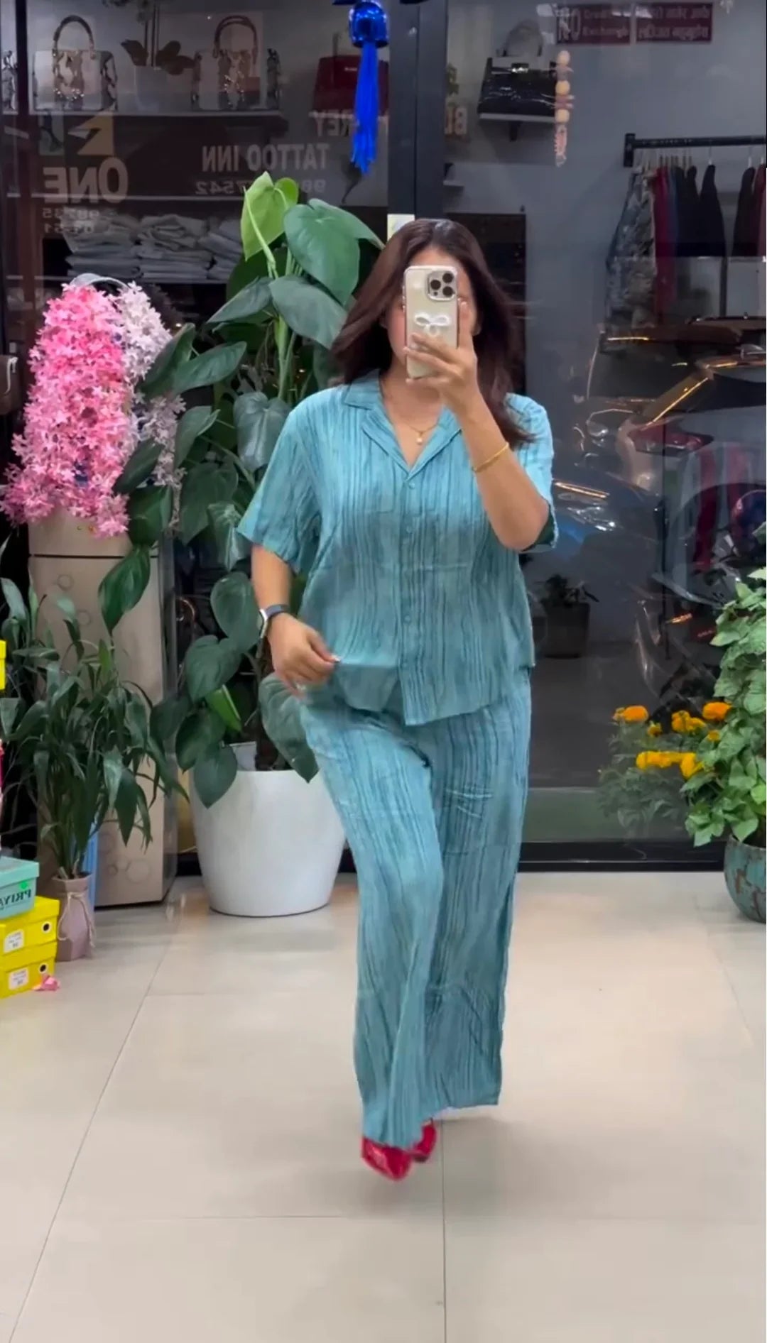 Sky Pure Linen Co-ord Set