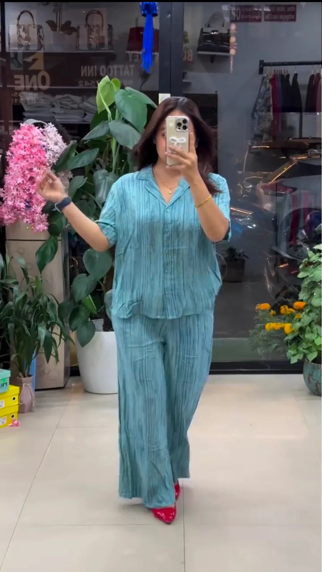 Sky Pure Linen Co-ord Set